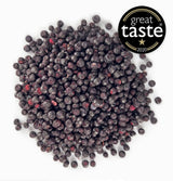 BRIX Gevriesdroogde bosbessen | Natuurlijke bosbessen, gedroogd 95 g | Great Taste Award voor gedroogde veenbessen | Niet-GMO, glutenvrij, veganistisch, achtergehouden vitamines Naty Shop gedehydrateerde producten