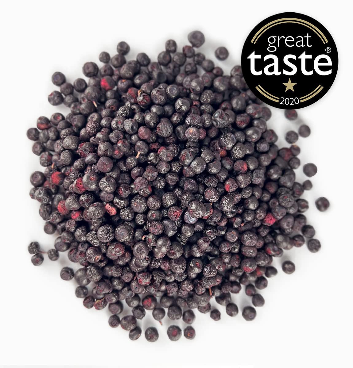 BRIX Gevriesdroogde bosbessen | Natuurlijke bosbessen, gedroogd 95 g | Great Taste Award voor gedroogde veenbessen | Niet-GMO, glutenvrij, veganistisch, achtergehouden vitamines Naty Shop gedehydrateerde producten