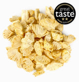 BRIX Gevriesdroogde ananas | Natuurlijke, gedroogde ananas 95 g | Great Taste Award gedroogd fruit, gevriesdroogde ananas | Niet-GMO, glutenvrij, veganistisch, achtergehouden vitamines Naty Shop gedehydrateerde producten