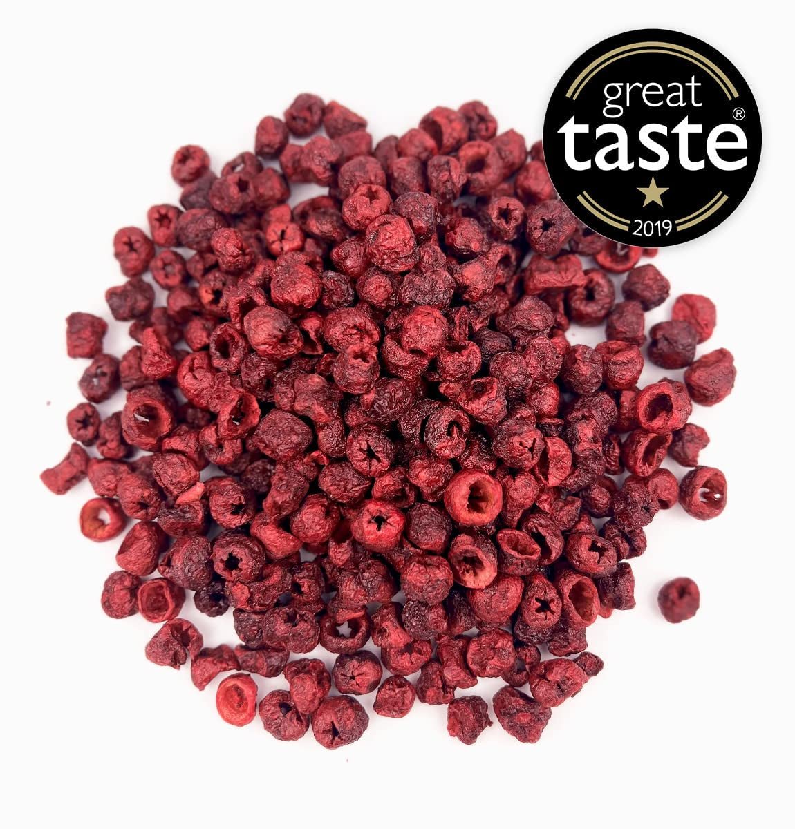 BRIX Gevriesdroogde bittere kersen | Natuurlijke gedroogde kersen 105g | Great Taste Award Gedroogd fruit, gedroogde bittere kersen | GMO-vrij, glutenvrij, veganistische vitaminen zijn geconserveerde gedehydrateerde producten van Naty Shop