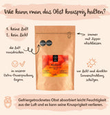 BRIX Gevriesdroogde Mango | Natuurlijke, gedroogde mangoschijfjes 95 g | Great Taste Award gedroogd fruit, gevriesdroogde mango | Niet-GMO, glutenvrij, veganistisch, achtergehouden vitamines Naty Shop gedehydrateerde producten