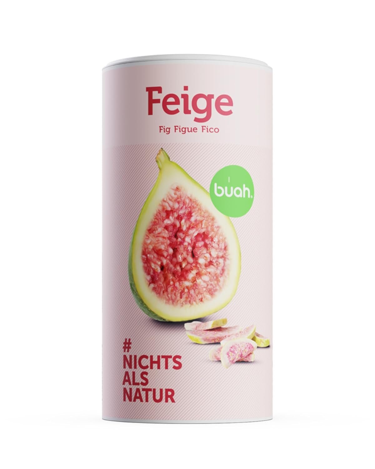 BUAH® Gevriesdroogde vijgen | Vijgenchips Als tussendoortje, voor muesli en desserts | Ideale vervanger voor snoep | Veganistisch en zonder toegevoegde suiker | 220g Naty Shop gedehydrateerde producten 220G (1 pakje)