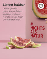 BUAH® Gevriesdroogde vijgen | Vijgenchips Als tussendoortje, voor muesli en desserts | Ideale vervanger voor snoep | Veganistisch en zonder toegevoegde suiker | 220g Naty Shop gedehydrateerde producten