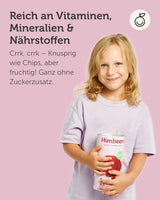 BUAH® Biologische gevriesdroogde framboos | frambozenchips als tussendoortje, voor muesli en desserts | ideale vervanger voor snoep | veganistisch en zonder toegevoegde suiker | 120g Naty Shop gedehydrateerde producten