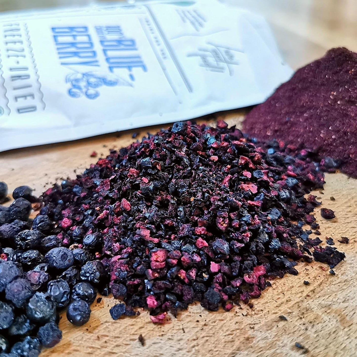 Gedroogde cranberrystukjes | 100% Vaccinium Myrtillus Gevriesdroogde wilde bosbessen | Poeder van wilde bosbessen Bosbessenfruitpoeder Gevriesdroogd Gevriesdroogd Gedroogde bosbessen Gedehydrateerde producten Naty Shop