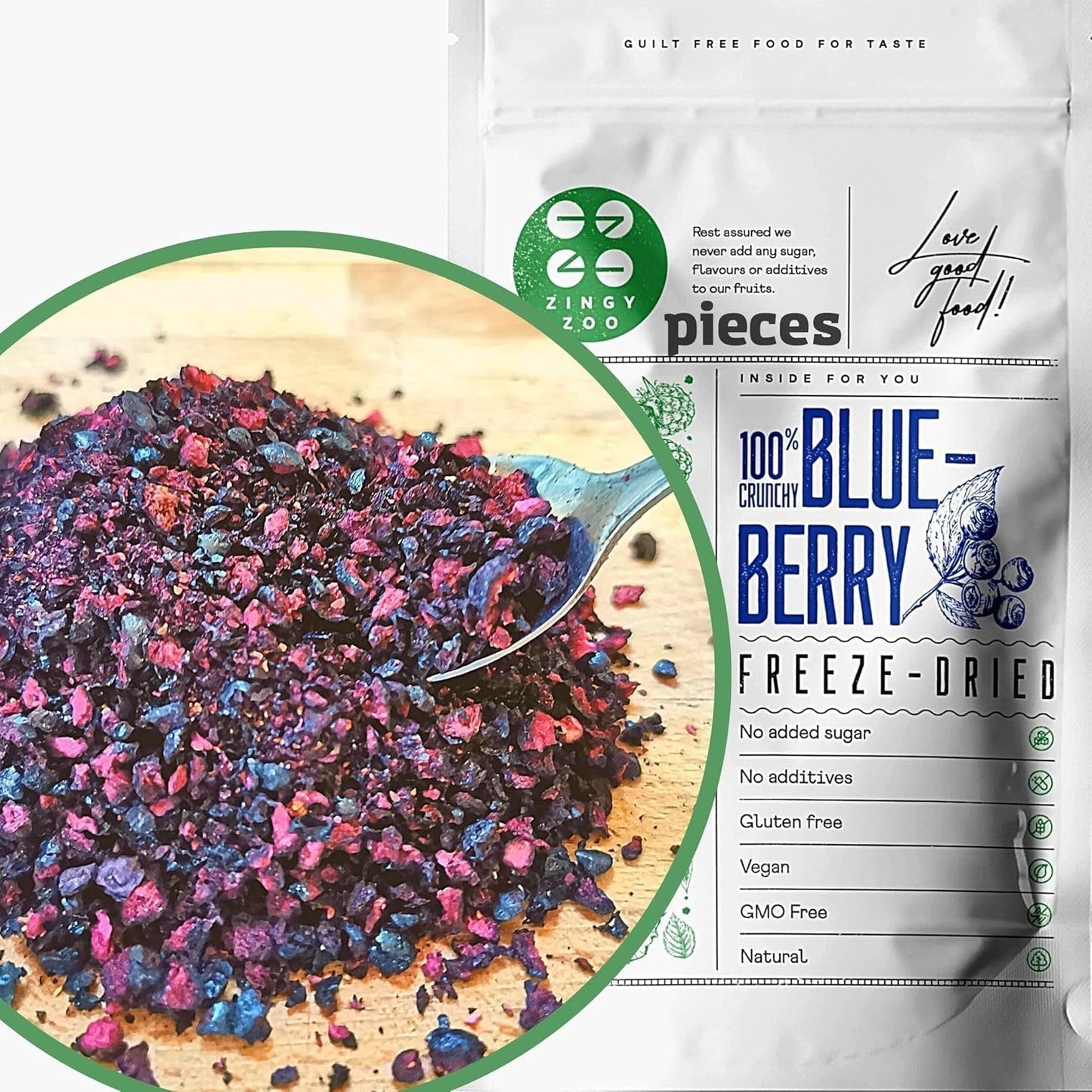 Gedroogde cranberrystukjes | 100% Vaccinium Myrtillus Gevriesdroogde wilde bosbessen | Poeder van wilde bosbessen Bosbessenfruitpoeder Gevriesdroogd Gevriesdroogde gedroogde bosbessen Gedehydrateerde producten Naty Shop Standaardtitel