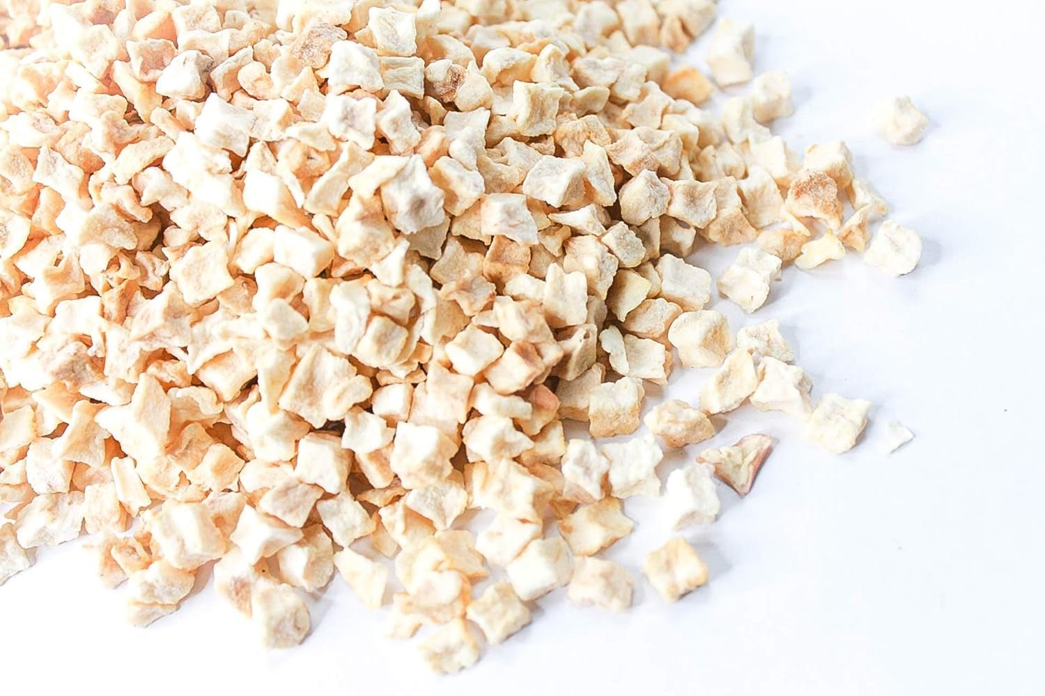 Gevriesdroogde appelstukjes 100g - Gevriesdroogd fruit - Gevriesdroogd gedroogd fruit - Gedroogde appels - Ideaal voor het bakken, decoreren van taarten, snacks, muesli en desserts Gedroogde producten Naty Shop