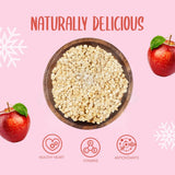 Gevriesdroogde appelstukjes 100g - Gevriesdroogd fruit - Gevriesdroogd gedroogd fruit - Gedroogde appels - Ideaal voor het bakken, decoreren van taarten, snacks, muesli en desserts Gedroogde producten Naty Shop