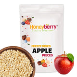 Gevriesdroogde appelstukjes 100g - Gevriesdroogd fruit - Gevriesdroogd gedroogd fruit - Gedroogde appels - Ideaal voor het bakken, decoreren van taarten, snacks, muesli en desserts Gedroogde producten Naty Shop 100G