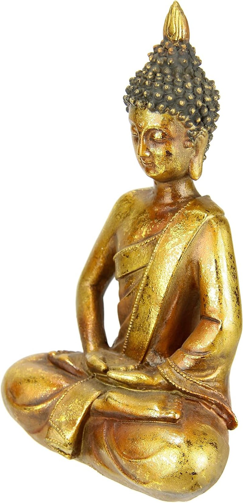 Boeddha figuur mediteren zittend beeld figuren sculptuur buste standbeeld ornament Boeddha figuur Feng Shui decoratie tuin terras balkon decoratie Boeddhabeeld woonaccessoire Boeddha beeld tuinfiguur Beeldjes en sculpturen Naty Shop
