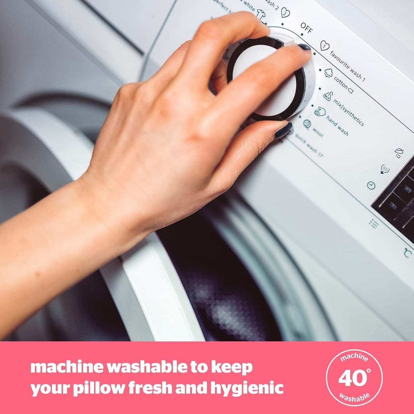 Silentnight Ultimate Kussen - Zacht en ondersteunend bedkussen met Pinsonic Soft Touch Luxe gewatteerde hoes, machinewasbaar en hypoallergeen voor rug- en zijslapers, 1 stuk Naty Shop standaardkussens