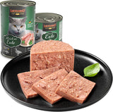 LEONARDO Natvoer [6x800g Eend] | Graanvrij natvoer voor katten | Compleet nat ingeblikt voedsel