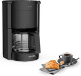 Krups F30908 ProAroma Espressomachine met filter en glazen karaf, inhoud 1,25 l, 10-15 kopjes, 1050 W, zwart