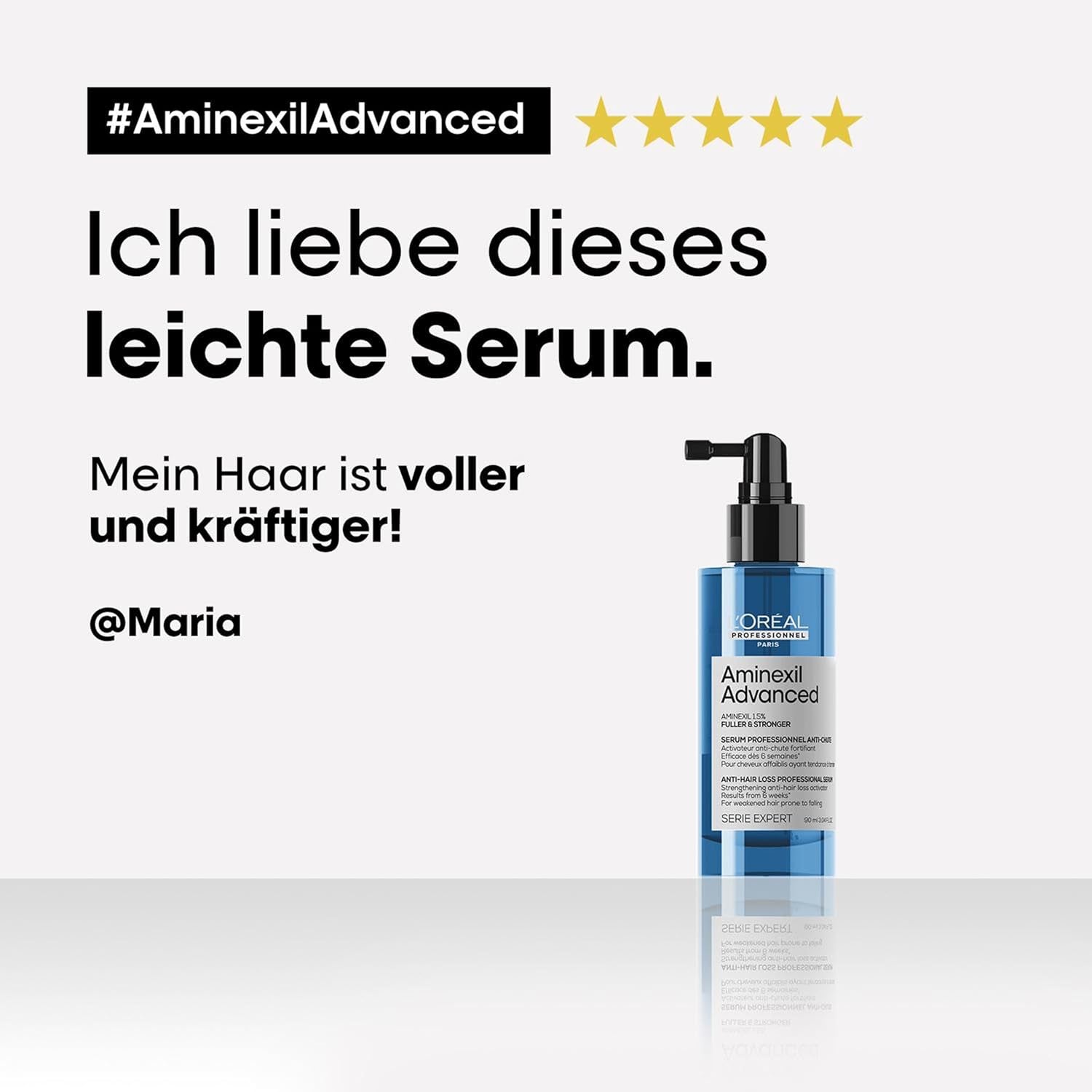 L'Oréal Professionnel Versterkend Serum tegen haaruitval, Voor voller en sterker haar, Aminexil Advanced Anti-Hair Loss Activator Serum, 90 ml Haarverzorging Naty Shop