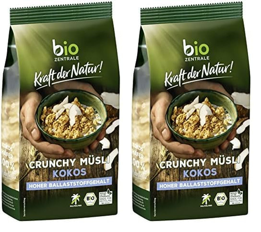 Krokante muesli met bessen Biozentrale | 375 g biologische Muesli | Ideaal voor het ontbijt en je kopje meeneemmuesli | Een alternatief voor mueslirepen