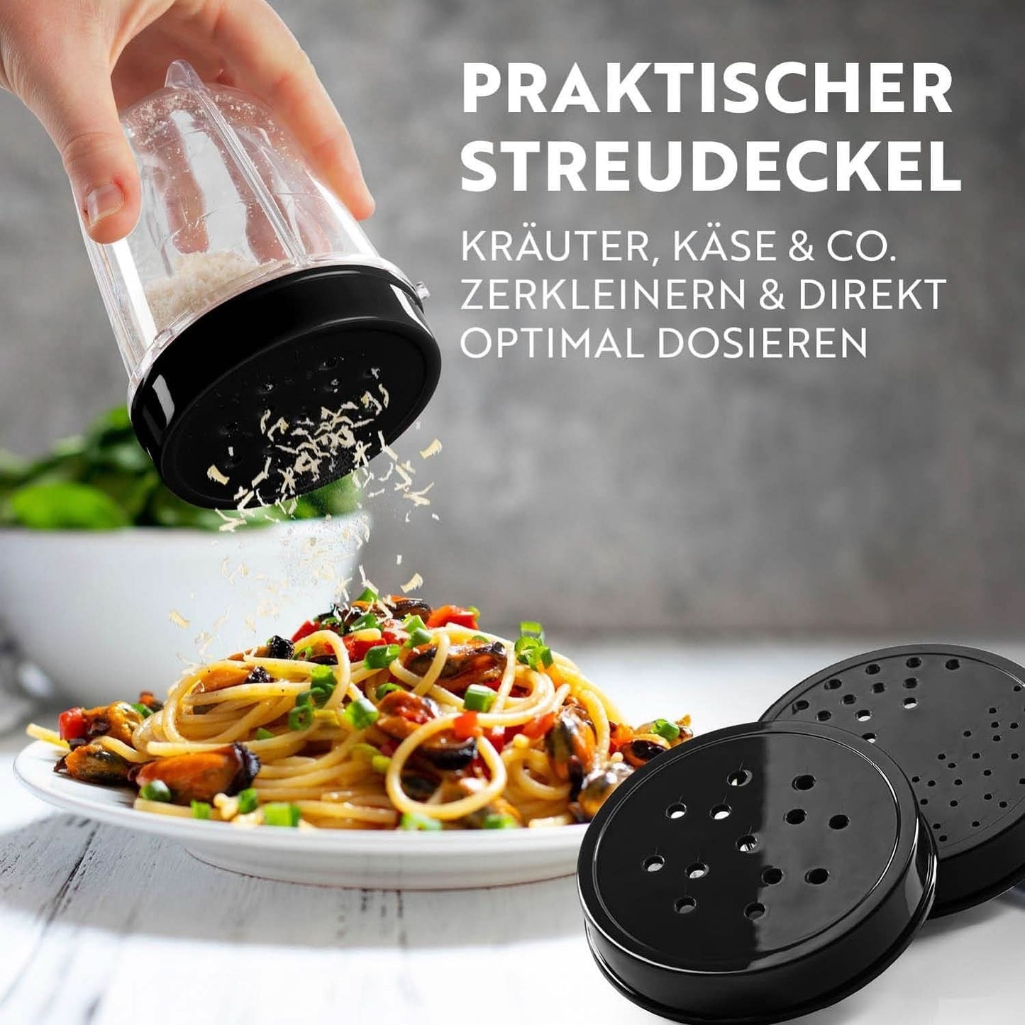 Gourmetmaxx Mr Magic Blender, Smoothie Maker met Xxl Naty Shop accessoirepakket