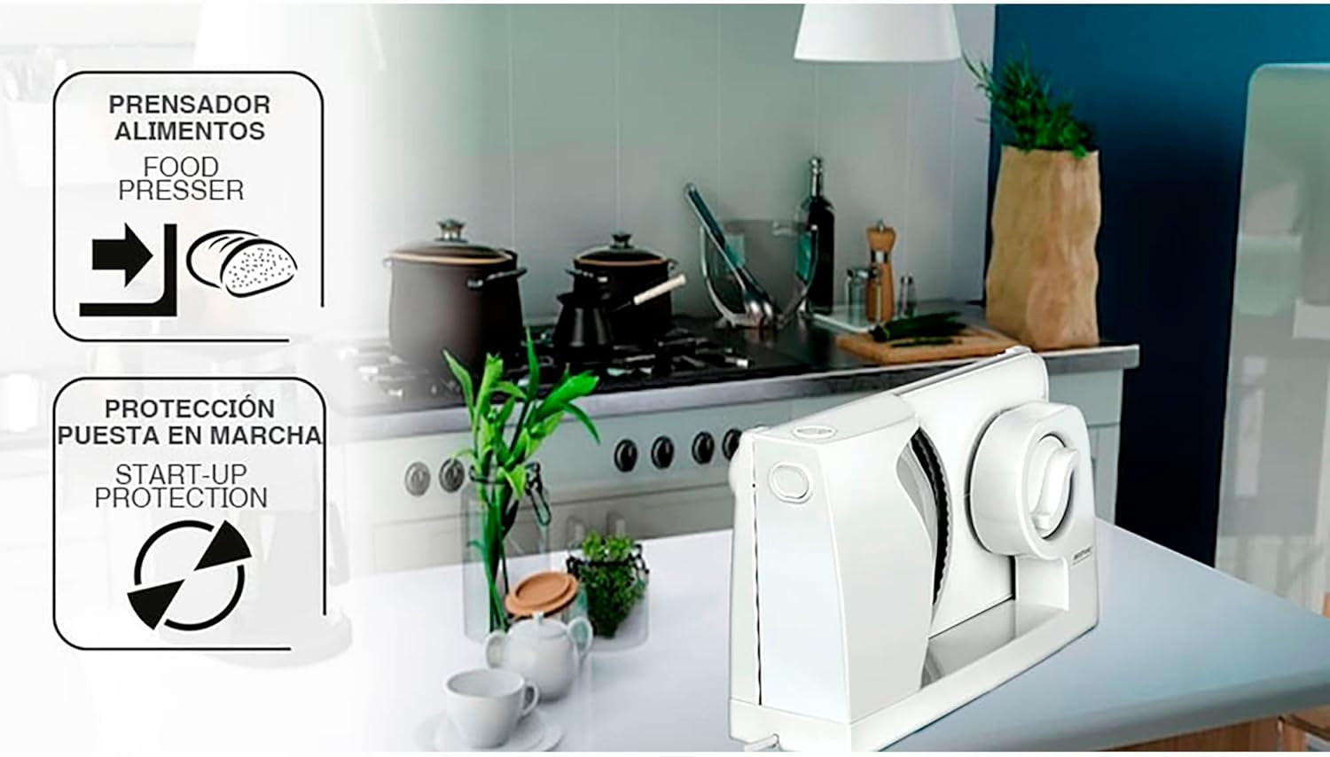 MPM MKR-05 Universele elektrische snijmachine, instelbare snijdikte tot 15 mm, 150 W Shredders en Slicers Naty Shop