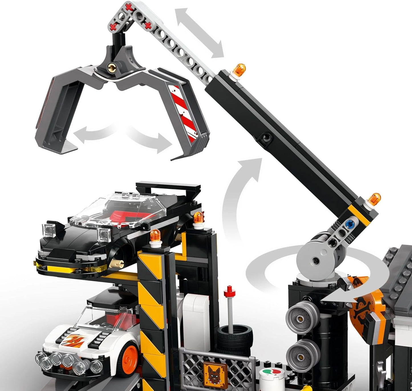 LEGO City schroothoop met auto's - speelgoed met schrootpers en kraan, 2 speelgoedauto's, 4 werkende minifiguren en kantoorgebouw - verjaardagscadeaus voor jongens en meisjes vanaf 8 jaar 60472 Besuche den LEGO-Store bouwsets