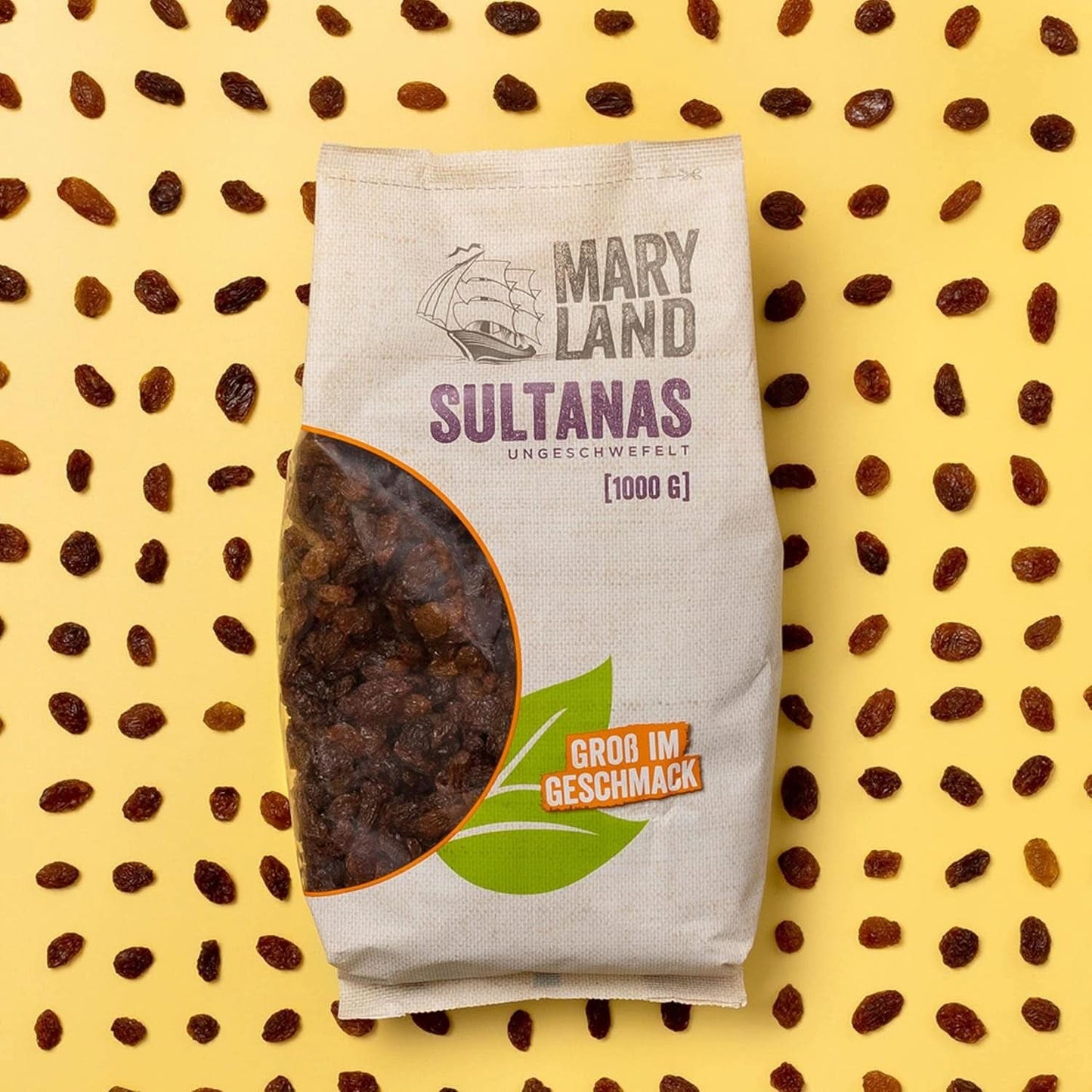 Maryland Sultanas, Gedroogde rozijnen, natuurlijk zoet, geen toegevoegde suikers - geen bewaarmiddelen, 1 Kg Gedehydrateerde producten Naty Shop