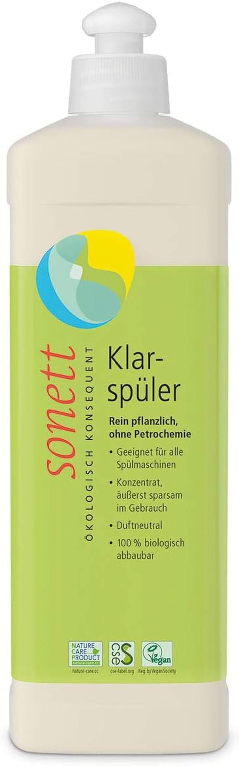 Sonett spoeloplossing, 500 ml Naty Shop keukenreinigingsmiddelen