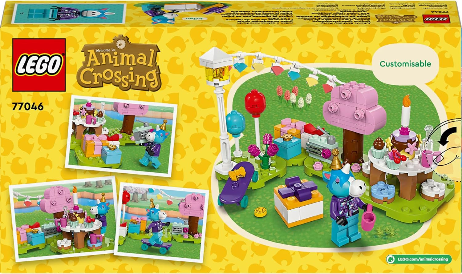 LEGO Animal Crossing Jimmy's verjaardagsfeestje Creatief speelgoed voor kinderen Videogame Paard Dierenset Cadeau voor meisjes en jongens vanaf 6 jaar 77046 Bouwsets