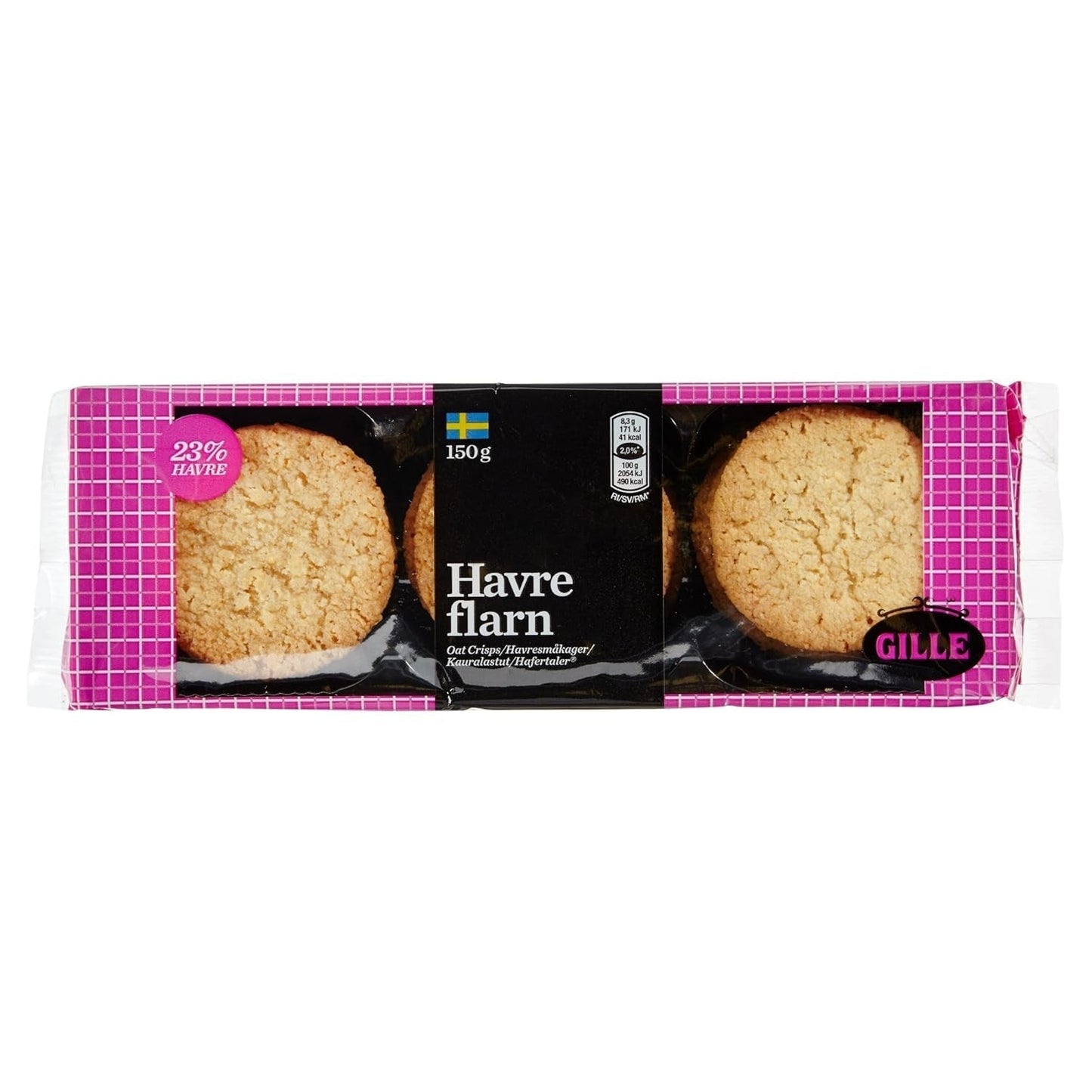 Gille Zweedse Havercrackers, 150 g (1 pakje)