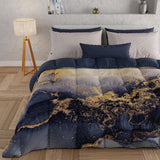 PETTI Artigiani Italiani - Winterquilt, Winterquilt, Eenvoudige quilt, Dubbelzijdig, Monocolor en digitaal printen, 100% hypoallergene microvezel, Made in Italy