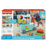 Fisher-Price - Lach en Leer Camper 3-in-1 Baby-duwspeeltje en muziek Activity Center Babyspeelgoed 9-36 maanden HCK51 Babyspeelgoed Naty Shop