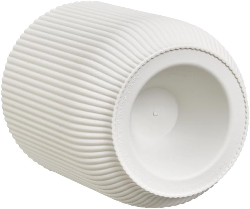 elho Vibes Fold Orchid Hoog 12,5cm - Orchideeënpotten voor binnen - Bloempotten voor binnen - 100% gerecycled plastic - Wit/Zijdewit