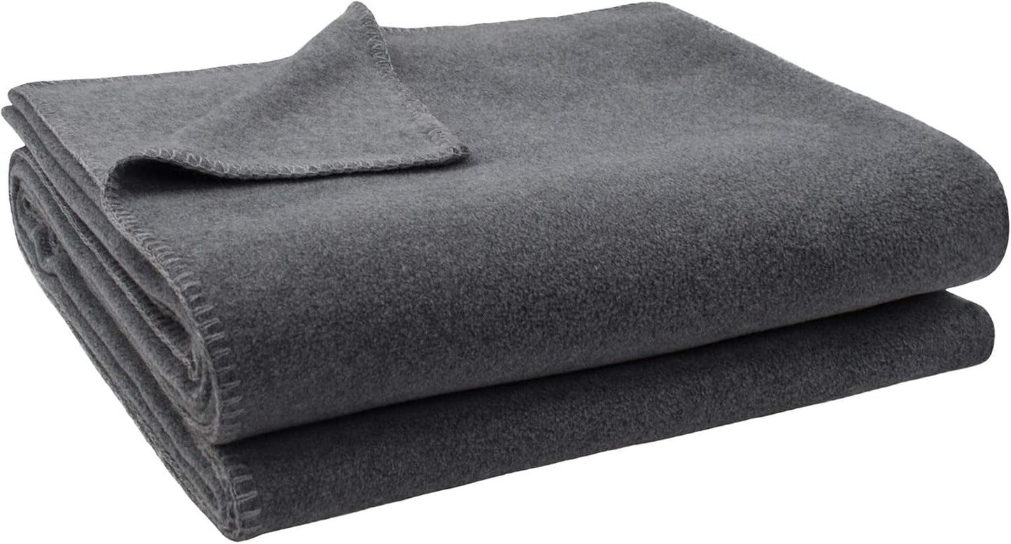 Zoeppritz deken in kleur: Rood, Gemaakt van 65% Polyester, 35% Viscose, Afmeting: 160X200 Cm, 103291-235-160X200 Zoeppritz Bedden en Dekbedden Sinds 1828 940 Middengrijs Melange 180X220 Cm
