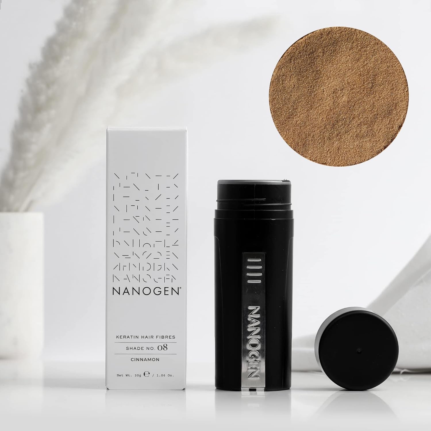 Haarverdikkingsvezels Kaneel 30G Haarverzorging Naty Shop