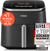 Kosori Turboblaze Heteluchtfriteuse Airfryer, 9-in-1, 6 liter, stil Naty Shop Apparaten Donkergrijs Turboblaze