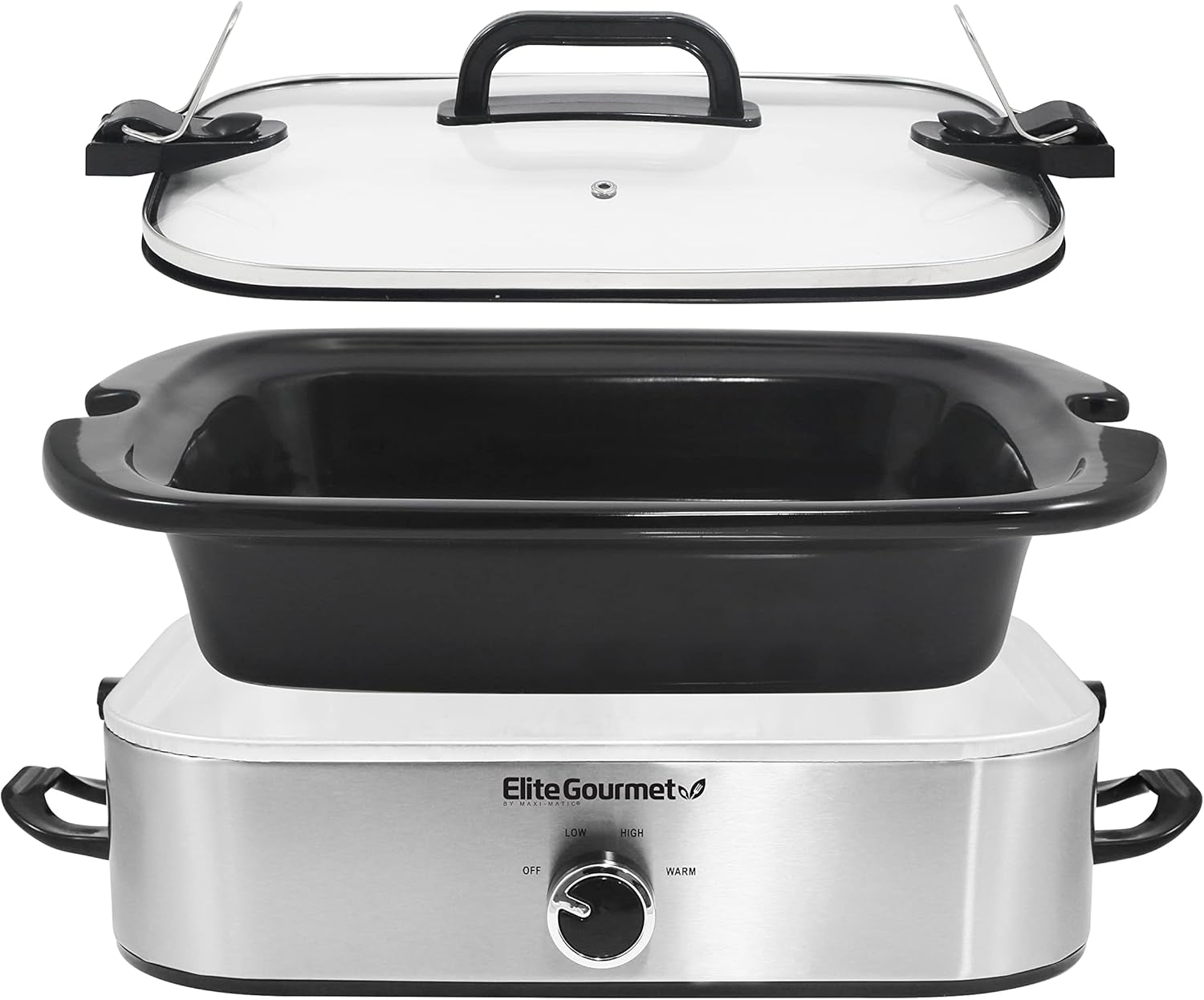 MST-5240SS Slowcooker, 3,3 liter, RVS Slowcooker Naty Shop