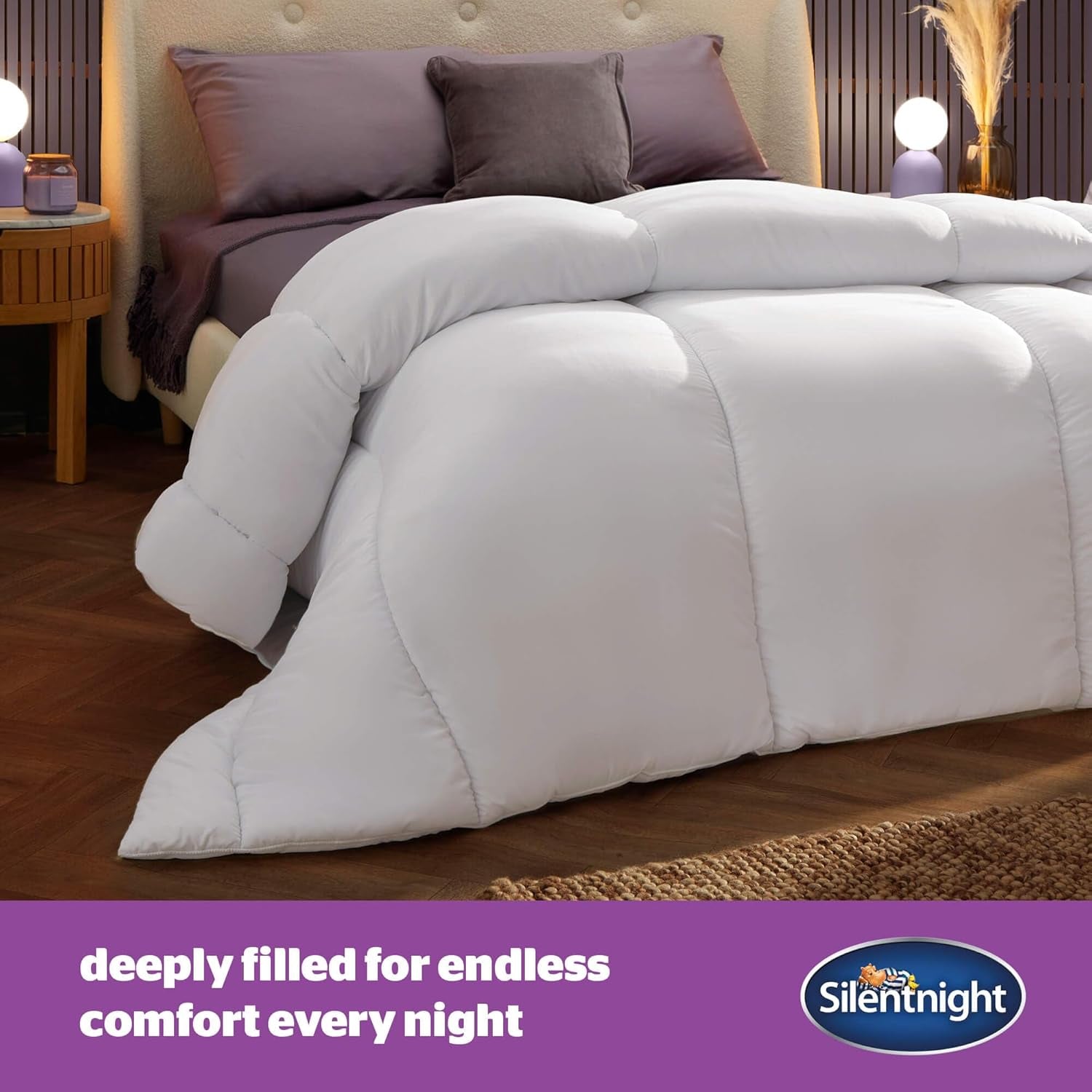 Silentnight Deep Sleep dekbed, wit, microvezel, wit, eenpersoonsbed Dekbedden en dekbedden Naty Shop