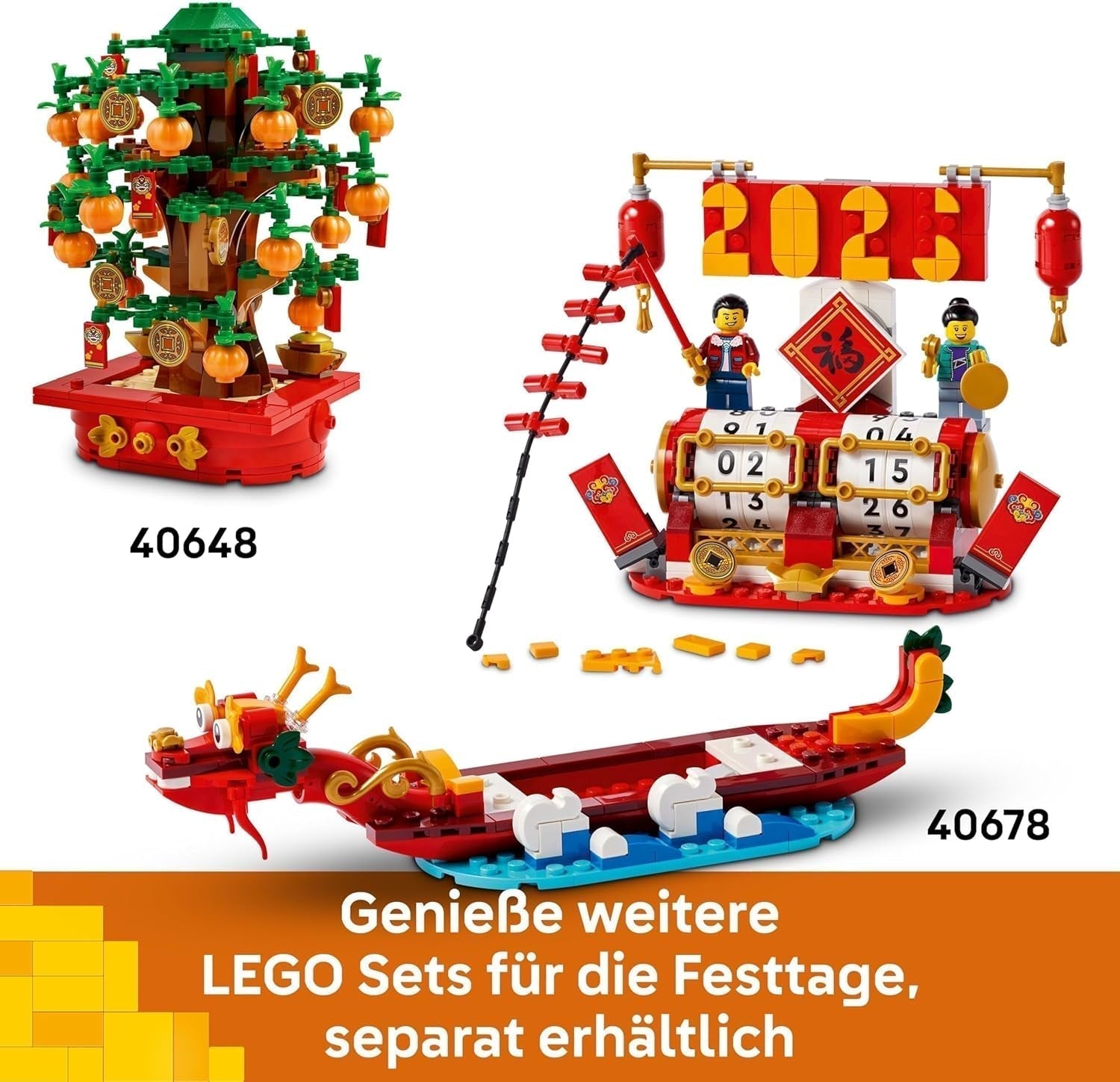 LEGO Klokkenluider Kastanje, bouwset voor 9 jaar oud, nieuwjaarscadeau voor jongens en meisjes, rollenspelset, feestelijke decoraties, huisdecoraties, tafeldecoraties 40648 Bouwsets Besuche in LEGO-Store