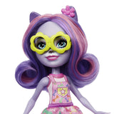 Enchantimals HHB90 - Hadley Husky pop (circa 15 cm) en sledehond dierenfiguur, kleine pop met afneembare rok en accessoires, geweldig cadeau voor kinderen vanaf 4 jaar
