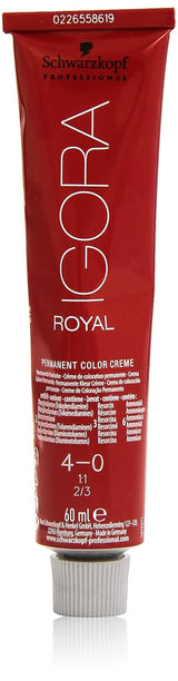 Schwarzkopf IGORA Royal Premium Hair Colour 4-0 middenbruin, 1 pakje (1 x 60 g) Haarverf Naty Shop Standaardtitel