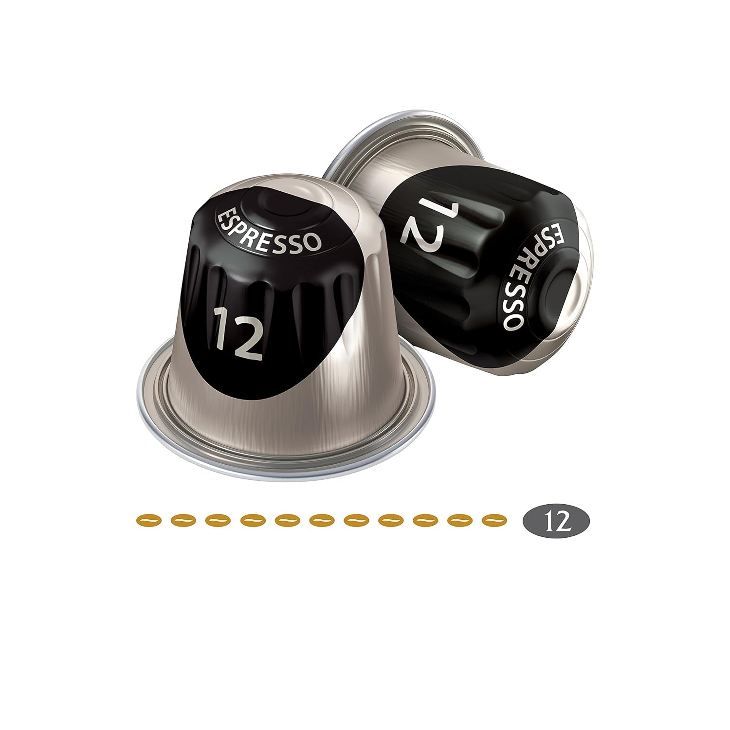 Jacobs Kaffeekapseln Espresso Ristretto, Megapack XXL, Intensität 12/12, 5 x 40 Getränke, Nespresso* compatibel Kaffee Kapseln, 200 Kapseln