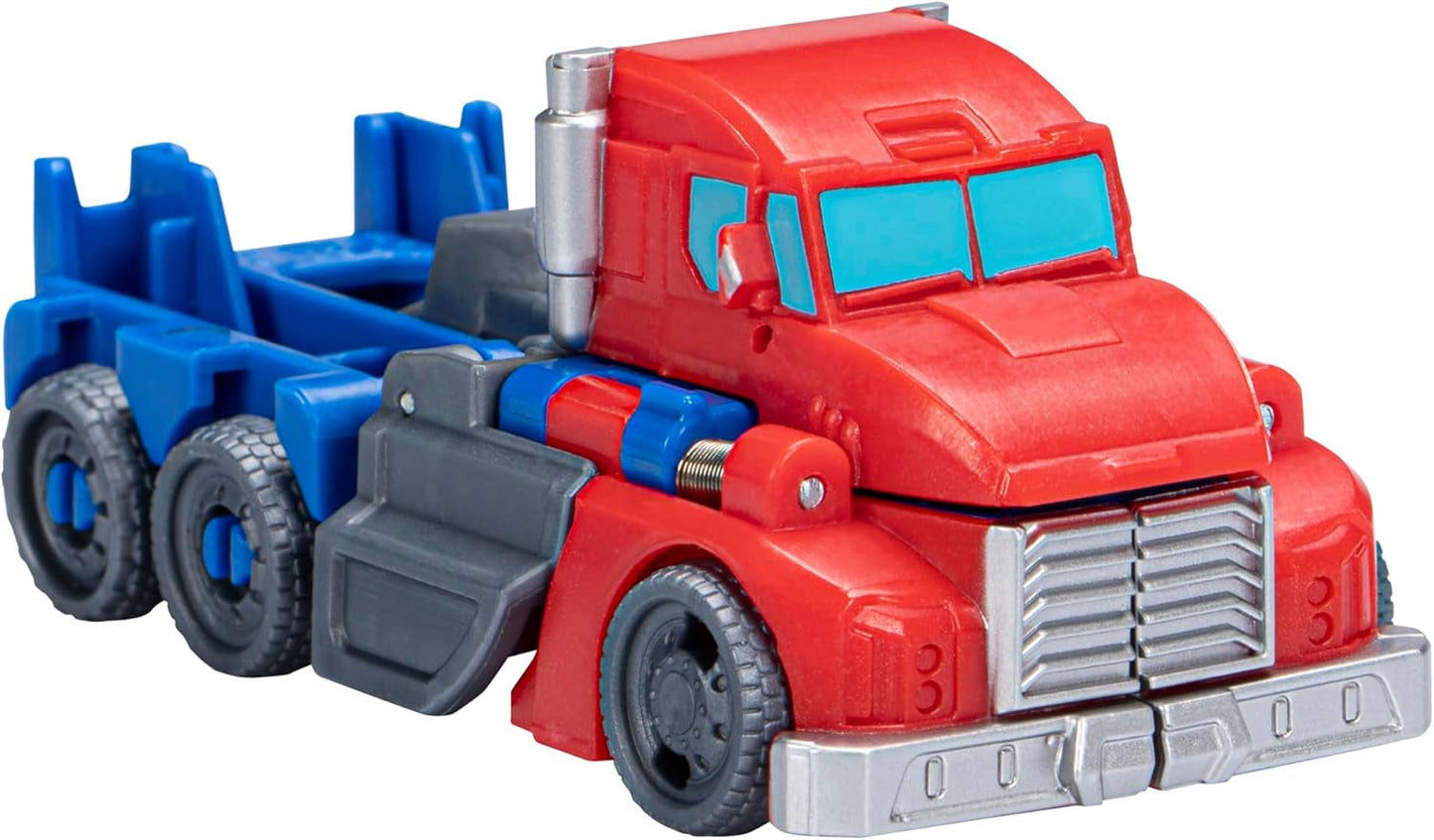 Transformers Earthspark 1-Step Flip Changer Optimus Prime-actiefiguur (10 cm) Robotspeelgoed Actiefiguren vanaf 6 jaar Naty Shop