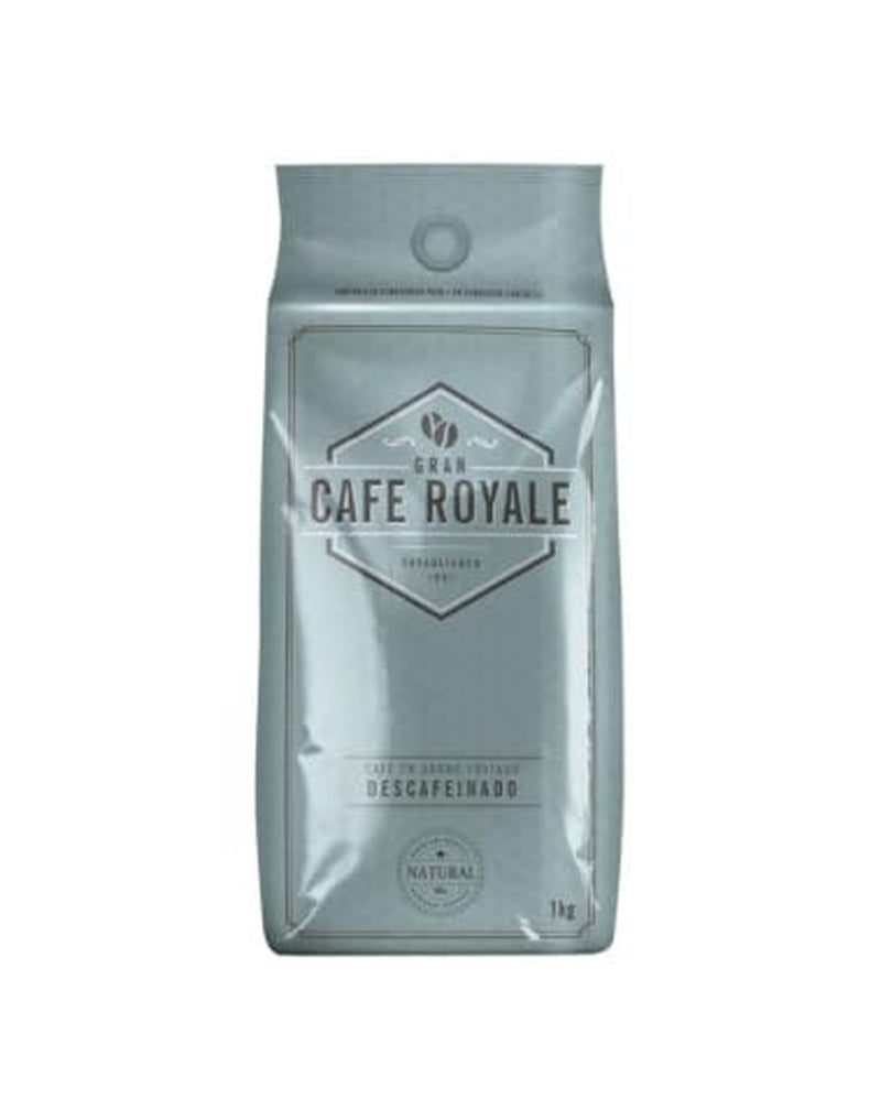 Gran Café Royale Cafeïnevrij - 100% gebrande koffie - 1 kg bonen of gemalen - Economy-pakket 10 kg (10 x 1 kg)