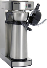 Saro espressomachine, inclusief karaf met geïsoleerde roestvrijstalen pomp – 2,2 l – bereidingstijd ca. 5–6 min – bescherming bij werking zonder water – 2,069 kW – model THERMO 24
