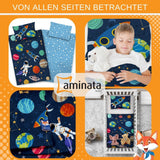 Aminata Kids kinderbeddengoed, ruimte, katoen Beddengoed - kinderen Naty Shop