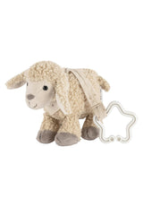 Sterntaler Flocke Schapenspeelgoedhanger - Kinderwagenspeelgoed van zachte stof - Hangend speelgoed voor baby's - Zandkleur Stervormige ophanging Speelbooghanger Bebe Toys Naty Shop