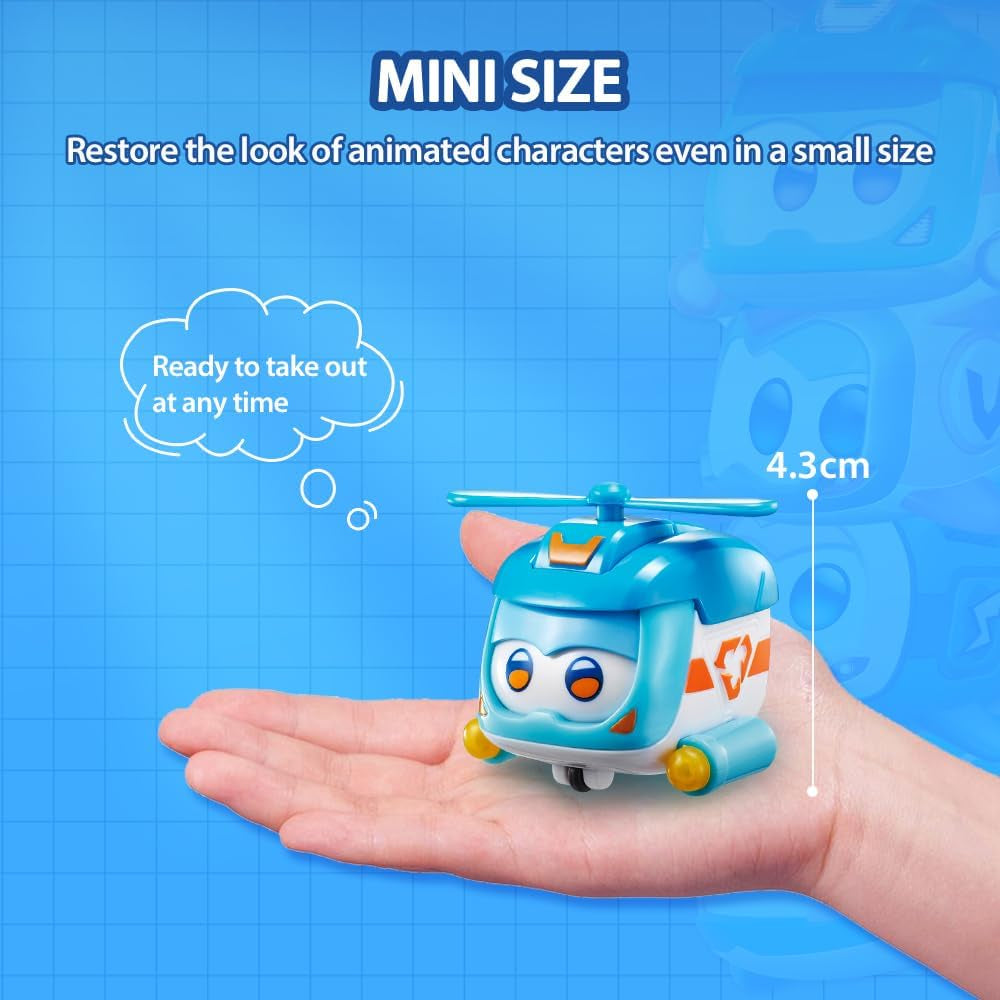 Super Wings Super Pets 4 STUKS Shine, Golden Boy, Jerome, Ellie Verwisselbare gezichtsuitdrukking Bliksemeffect Draagbaar speelgoed voor 3 4 5 6 7 8 jaar oude jongensmeisjes 2 inch actiefiguren Naty Shop