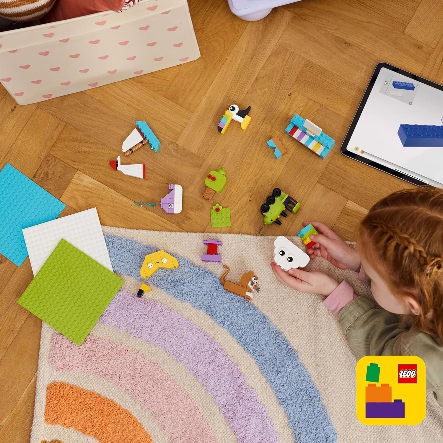 LEGO Classic creatieve set om te bouwen en te spelen - set met gekleurde stenen - bouw een huis, een hond, een grappige auto, een pianoklavier en een regenboog - knutselset voor jongens en meisjes vanaf 5 jaar Bouwsets Besuche den LEGO-Store