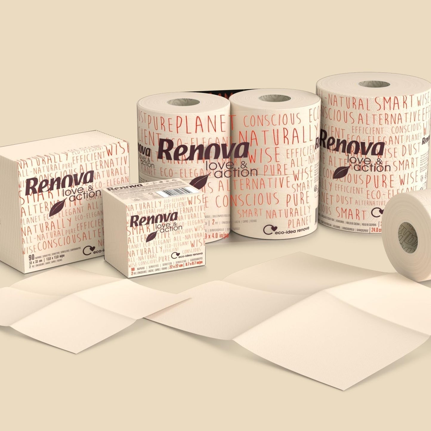 Renova papieren servetten, 1 stuk