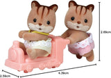 Sylvanian Families L5421 Eekhoorn Tweeling Poppenhuis Poppenhuisfiguren Naty Shop-poppen