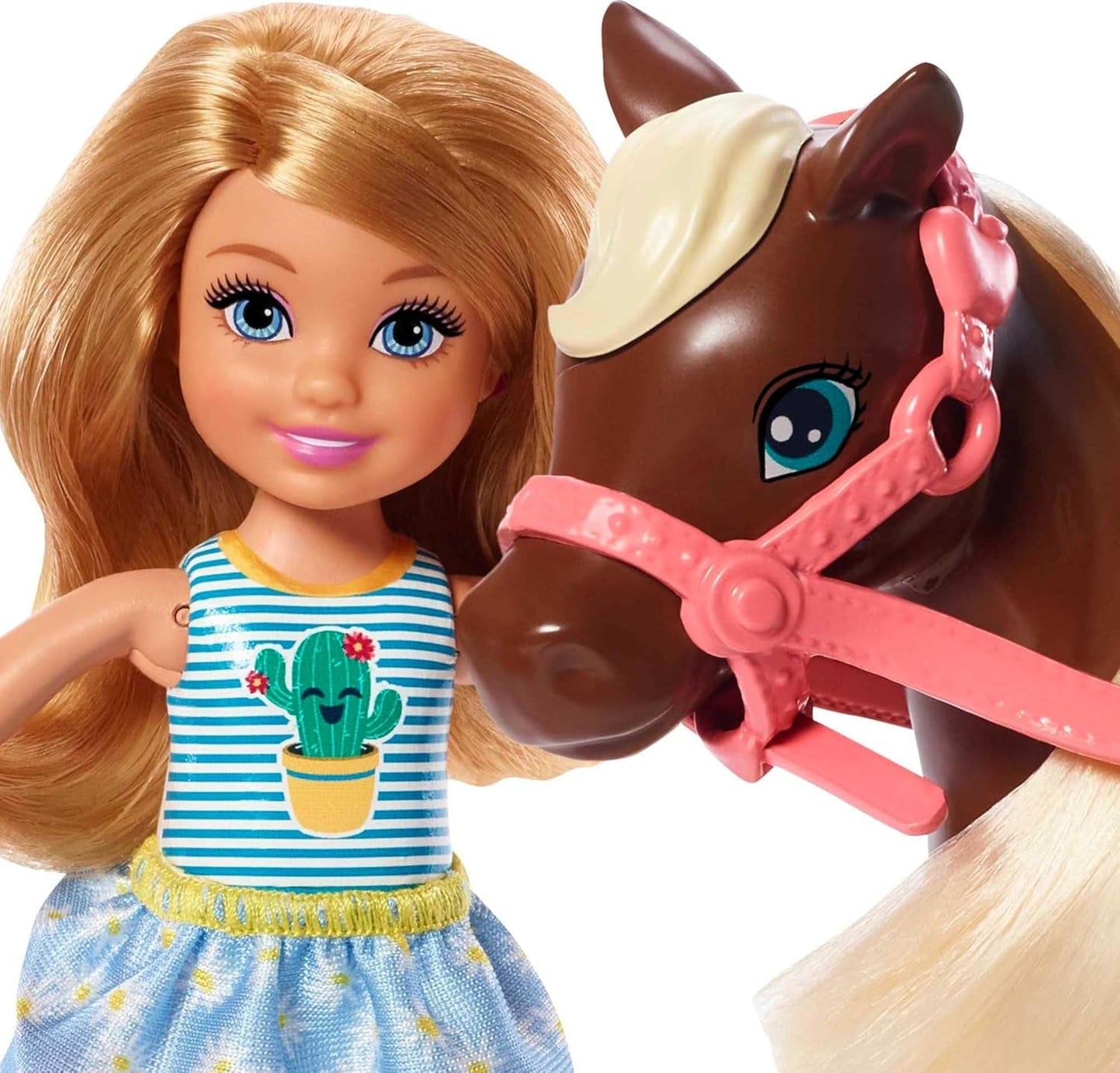 Barbie GHV78 - Club Chelsea Speelset met pop en paard, ca. 15 cm blond met mode en accessoires cadeauspeelgoed voor kinderen van 3 tot 7 jaar Naty Shop Dolls