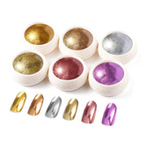 BISHENGYF Rose Gold Chrome Nail PowderNeue Upgrade Grosse Kapazitä Chrom PulverSuper-spiegeleffect Metall Mirror Chrome Powder – Neon Glassy Pearl Effect Glitter Nagelkunst Poeder voor DIY Salon