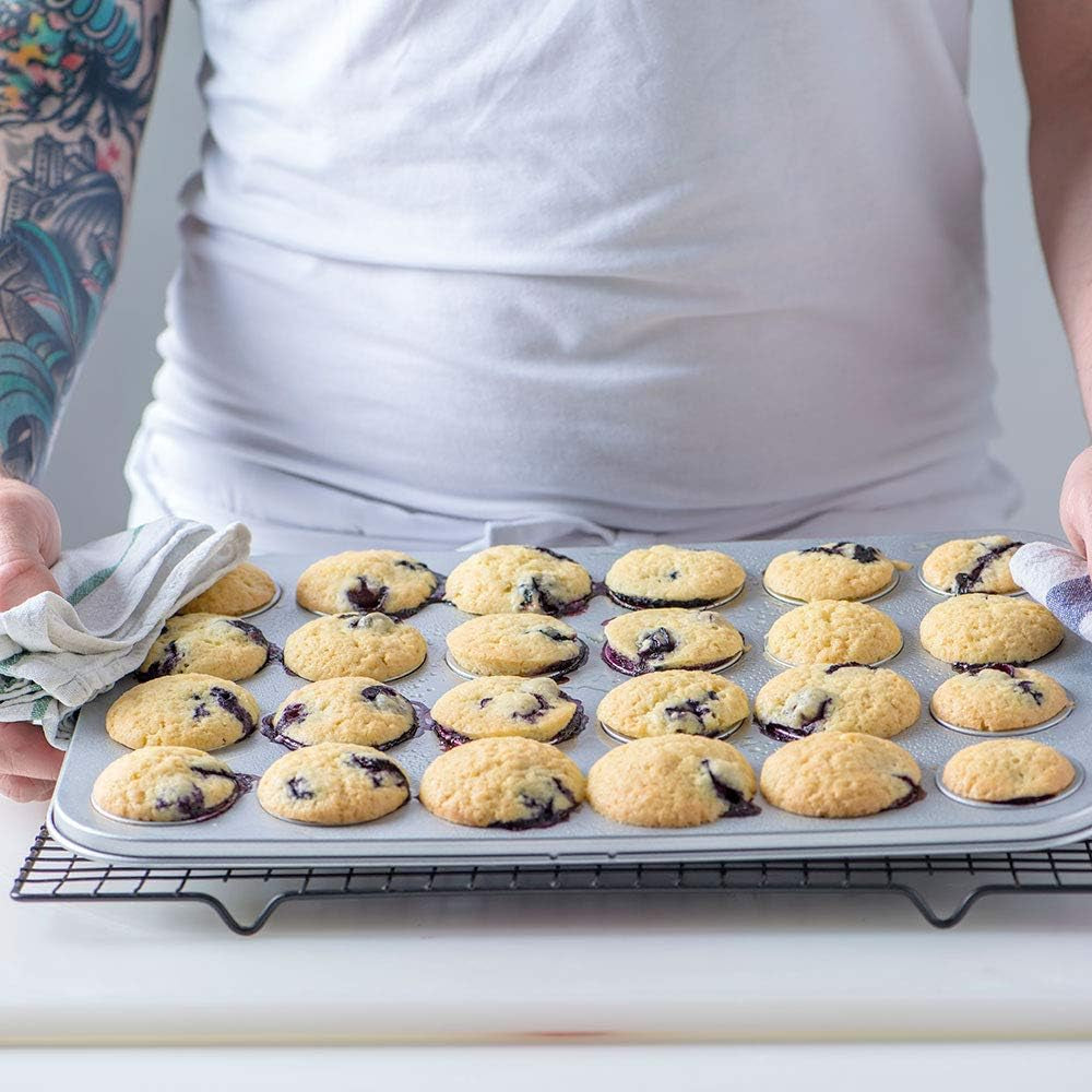 0070035 RUGFORM VOOR 24 MINI MUFFINS 38,5 X 26 X 2 H CM Bakvormen en bakplaten Naty Shop